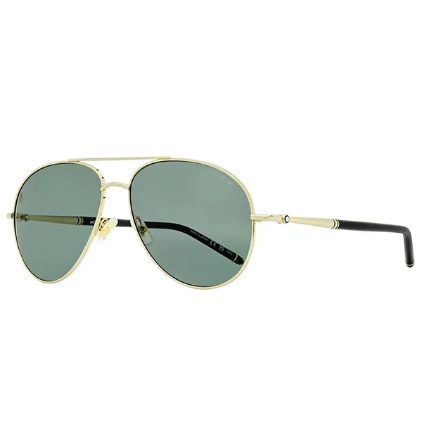 Kính Mát Montblanc Sunglasses MB0068S 002 Màu Xanh Green - Kính mắt - Vua Hàng Hiệu