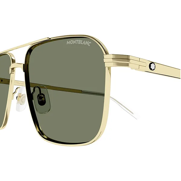 Kính Mát Unisex Montblanc Sunglasses MB0278S 002 Màu Xanh Vàng - Kính mắt - Vua Hàng Hiệu