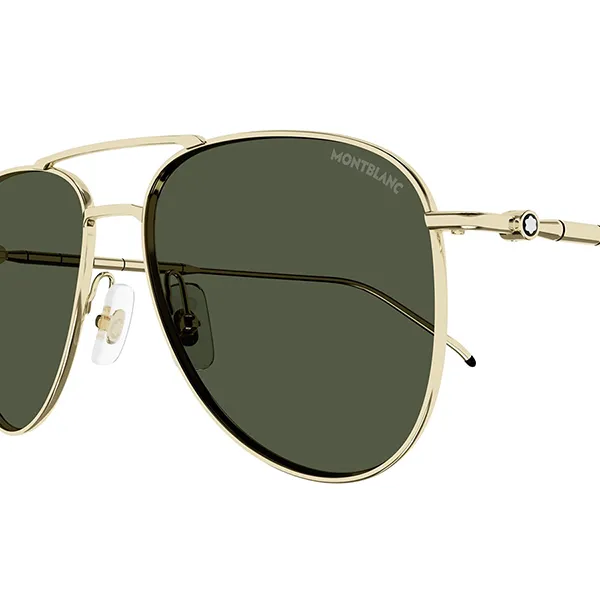Kính Mát Montblanc Sunglasses MB0311S 002 Màu Xanh Green/Vàng - Kính mắt - Vua Hàng Hiệu