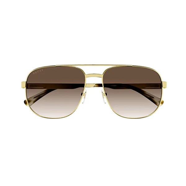 Kính Mát Nam Gucci GG1223S 003 Sunglasses Màu Nâu Vàng Size 60