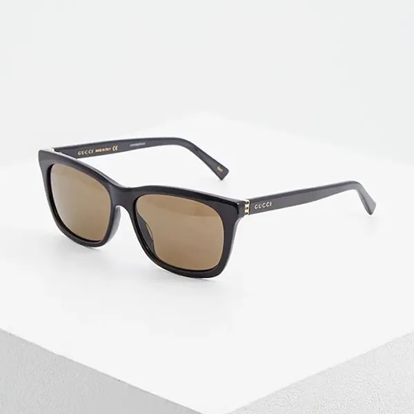 Kính Mát Nam Gucci Sunglasses GG0449S 001 56 Màu Nâu Đen Size 56