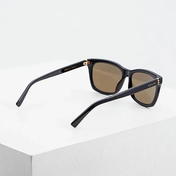 Kính Mát Nam Gucci Sunglasses GG0449S 001 56 Màu Nâu Đen Size 56