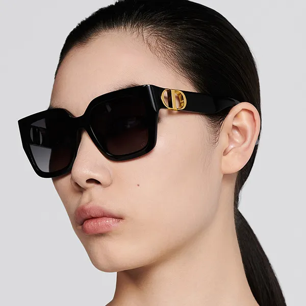 Kính Mát Nữ Dior Sunglasses 30Montaigne S8U 10A1 Màu Đen - 1