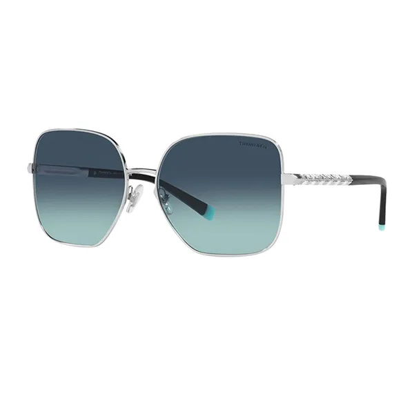 Kính Mát Nữ Tiffany & Co. Ladies Sunglasses 0TF3078B 61059S60 Màu Xanh Bạc