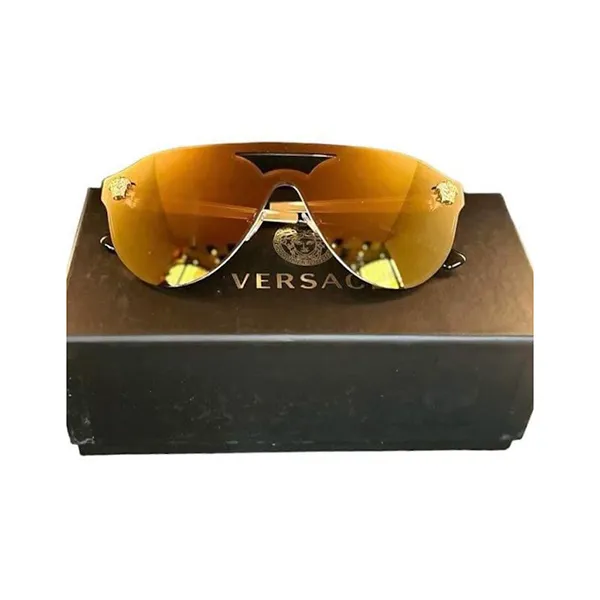Kính Mát Versace Brown Mirror Gold Sunglasses VE2161 136/00/145 Màu Nâu Vàng - 1