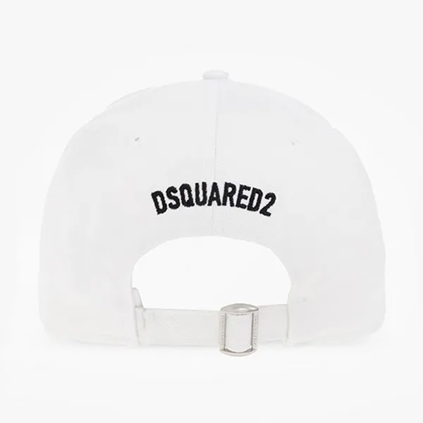Mũ Dsquared2 Icon Splash Baseball Cap BCM0605 05C00001 1062 Màu Trắng