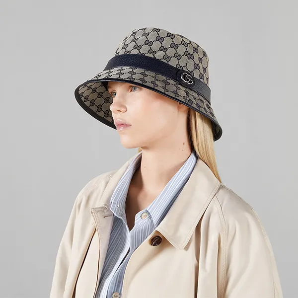 Mũ Gucci GG Canvas Bucket Hat 576587 4HG53 4068 Màu Xanh/Be Size L - Mũ nón - Vua Hàng Hiệu