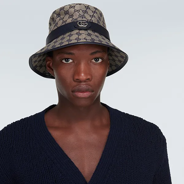 Mũ Gucci GG Canvas Bucket Hat 576587 4HG53 4068 Màu Xanh/Be Size L - Mũ nón - Vua Hàng Hiệu