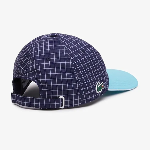 Mũ Lacoste Hardwearing Lightweight Tennis Cap RK1097-51 Màu Xanh Kẻ