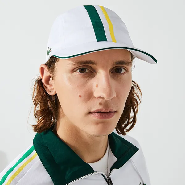 Mũ Lacoste Men’s Sport Light Ergonomic Cap RK6977 1RL Màu Trắng