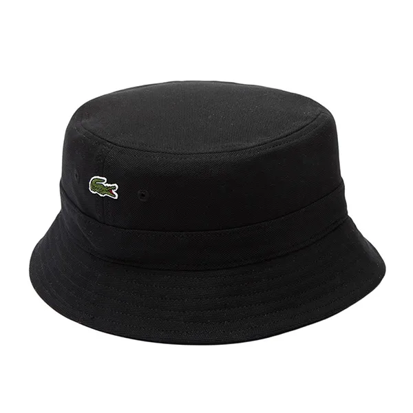 Mũ Lacoste Unisex Organic Cotton Bucket Hat RK2056-51 Màu Đen