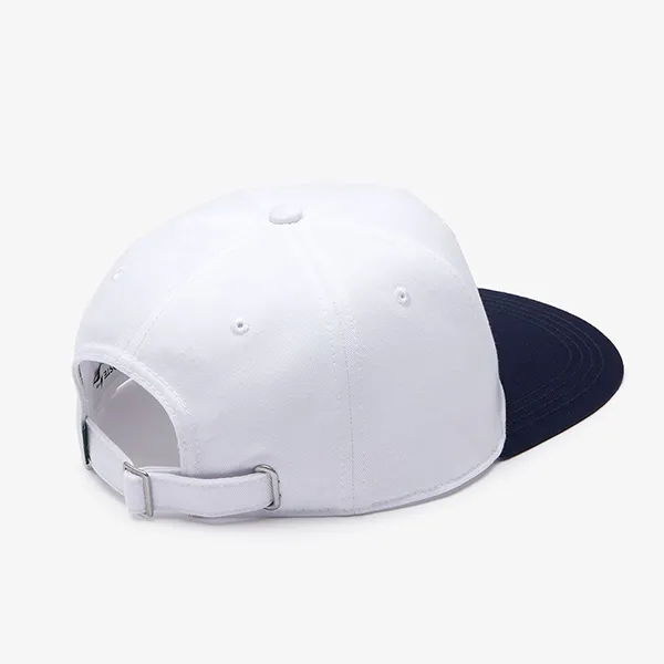 Mũ Lacoste Unisex Tennis Embroidery Cotton Cap RK2288-51 9AG Màu Trắng/Xanh