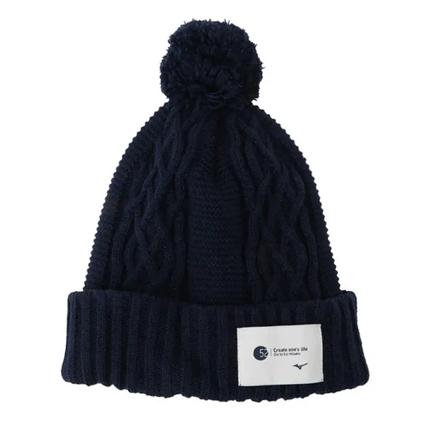 Mũ Len Nữ Mizuno Breath Thermo Knit Cap B2JW074114 Màu Xanh Navy - Mũ nón - Vua Hàng Hiệu