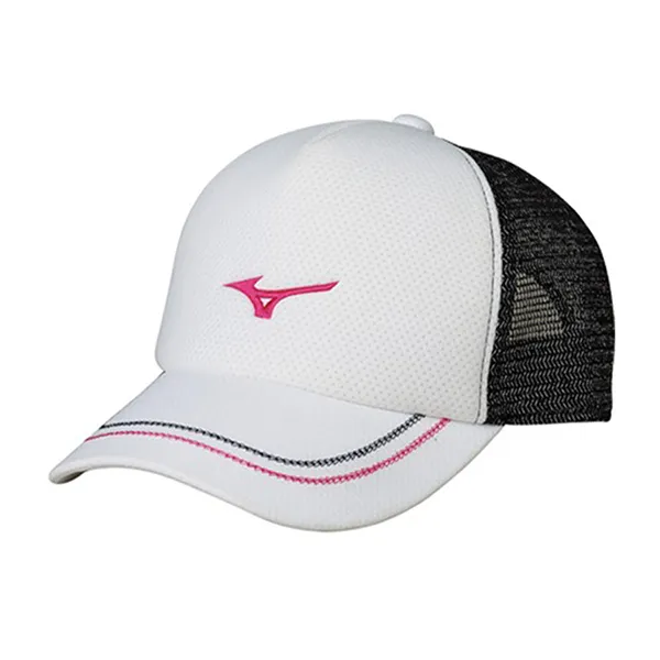 Mũ Mizuno Tennis Cap 62JW8001 White Black Màu Trắng Đen Size 56-60 - Mũ nón - Vua Hàng Hiệu