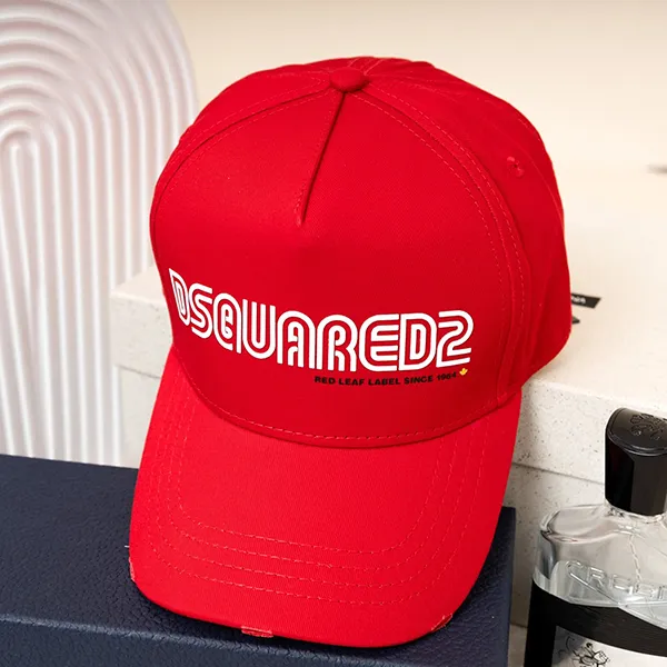 Mũ Nam Dsquared2 Red With Logo Printed BCM0613 05C00001 4065 Màu Đỏ - Mũ nón - Vua Hàng Hiệu