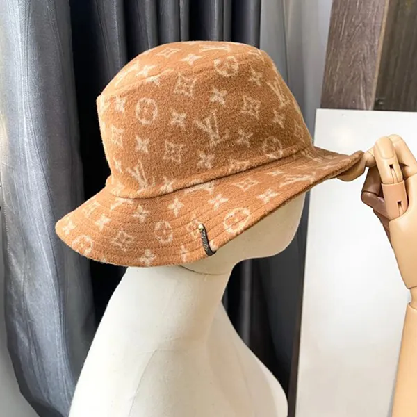 Mũ Nữ Louis Vuitton LV Bob Carry On Brown M77294 Wool Màu Nâu - Mũ nón - Vua Hàng Hiệu