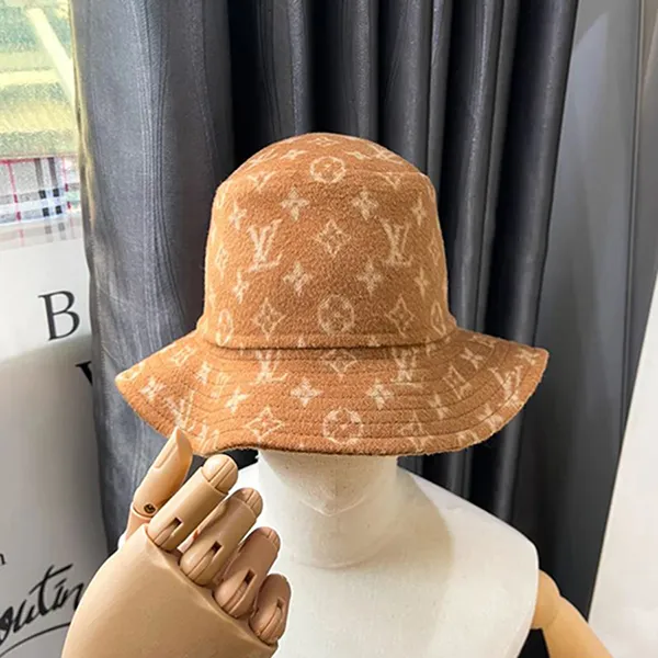 Mũ Nữ Louis Vuitton LV Bob Carry On Brown M77294 Wool Màu Nâu - Mũ nón - Vua Hàng Hiệu