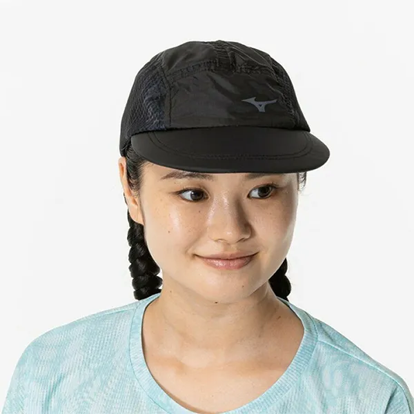 Mũ Nữ Mizuno Running Cap 32JWB301 Màu Đen