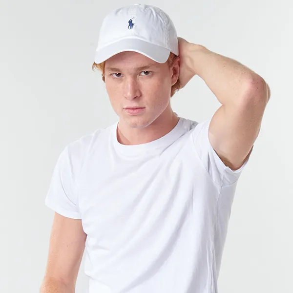 Mũ Ralph Lauren Pony Baseball Cap Màu Trắng - Mũ nón - Vua Hàng Hiệu