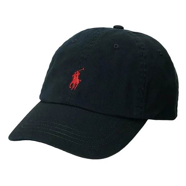 Mũ Ralph Lauren Pony Baseball Cap Polo Black Màu Đen