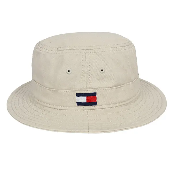 Mũ Tommy Hilfiger Brand Logo Bucket Hat Màu Be Size 56 - 2
