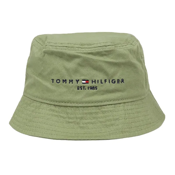 Mũ Tommy Hilfiger Brand Logo Casual Stylish Bucket Hat Màu Xanh Bơ Size 56