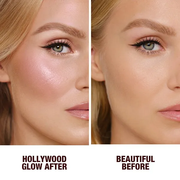 Phấn Má Hồng Charlotte Tilbury Hollywood Glow Glide Face Architect Highlighter Màu Pillow Talk Glow 7g - Trang điểm - Vua Hàng Hiệu