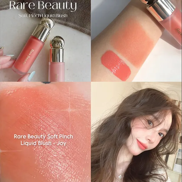 Phấn Má Hồng Dạng Kem Rare Beauty Soft Pinch Liquid Blush Joy Màu Cam Đào 7.5ml - Trang điểm - Vua Hàng Hiệu