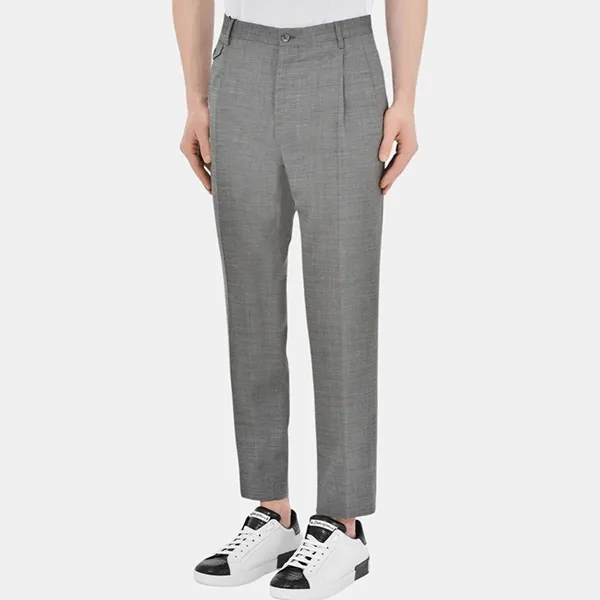 Quần Dài Nam Dolce & Gabbana D&G Túi Trước GY6UETFM2DIS8290 Màu Xám Size 48