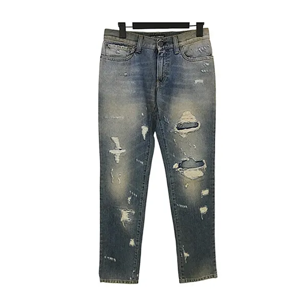 Quần Jean Nam Dolce & Gabbana D&G 14GOLD G4A5LP Màu Xanh Bạc Size 44 - Thời trang - Vua Hàng Hiệu