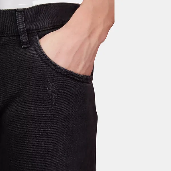 Quần Jeans Nam Dolce & Gabbana D&G Black Tag Leather Regular GYJCCD G8DL2 S9001 Màu Đen Size 44