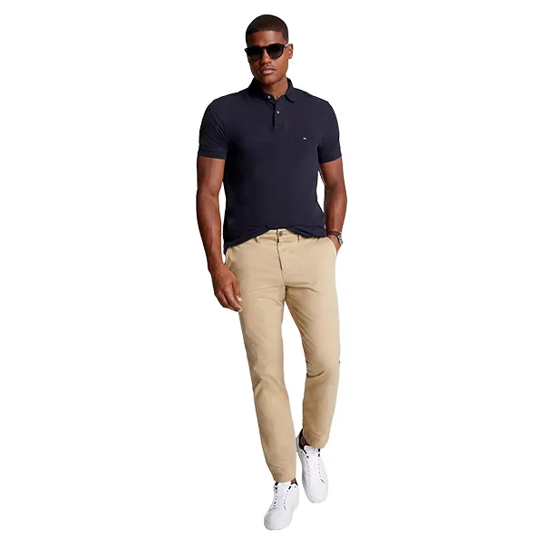 Quần Kaki Nam Tommy Hilfiger THFlex Chinno Slim Fit 78J1764 260 Màu Be Size 32