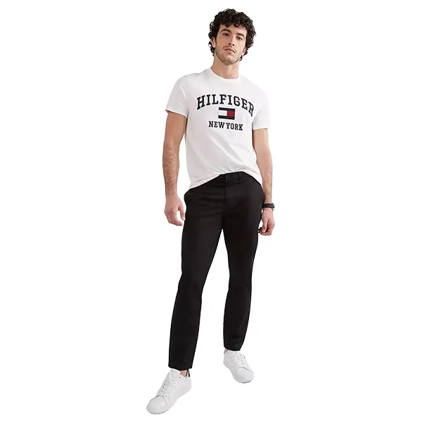 Quần Kaki Nam Tommy Hilfiger THFlex Chinno Slim Fit 78J9160 001 Màu Đen Size 30