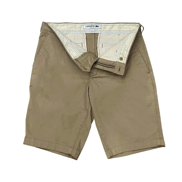 Quần Short Nam Lacoste Kaki Slim Fit Màu Be Size 33 - Thời trang - Vua Hàng Hiệu
