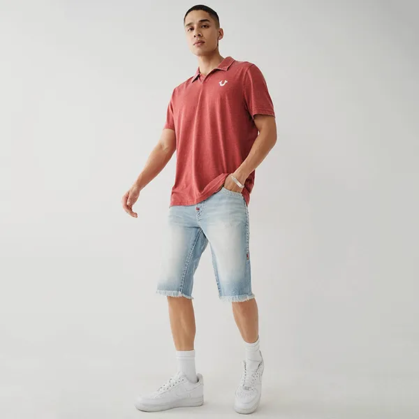 Quần Short Nam True Religion Rocco Super T Stitch Skinny 107239 - TB02 Màu Xanh Nhạt Size 32 - Thời trang - Vua Hàng Hiệu