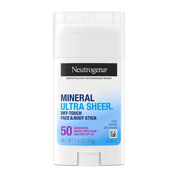 Sáp Lăn Chống Nắng Mặt Và Body Neutrogena Mineral Ultra Sheer Dry Touch Face & Body Stick SPF50 42g - Kem chống nắng - Vua Hàng Hiệu