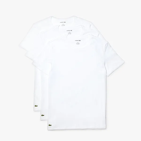 Set 3 Áo Thun Nam Lacoste TShirt Lacoste Regular Fit TH3451 51 001 Màu Trắng Size 4 - Thời trang - Vua Hàng Hiệu