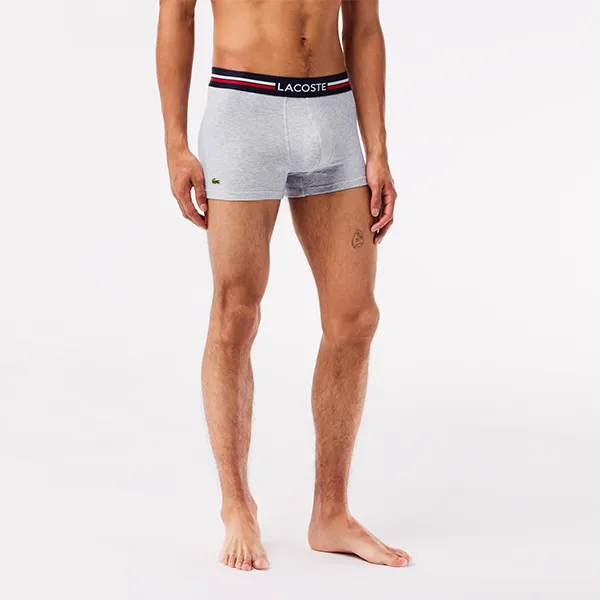 Set 3 Quần Lót Nam Lacoste Trunks Boxers 3-Pack Multicolor Waist Trunks 5H3386 51 W34 Phối Màu Size 3 - Thời trang - Vua Hàng Hiệu
