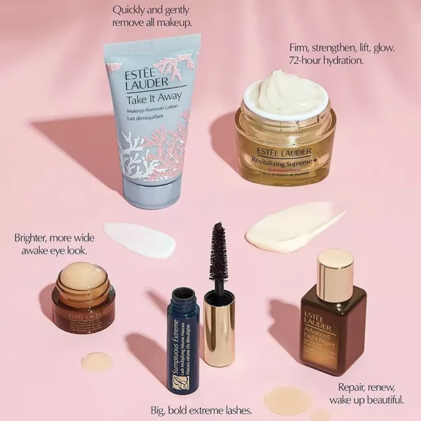 Set Dưỡng Da + Trang Điểm Estée Lauder Revitalizing ANR Skincare Makeup 6 Món - 2