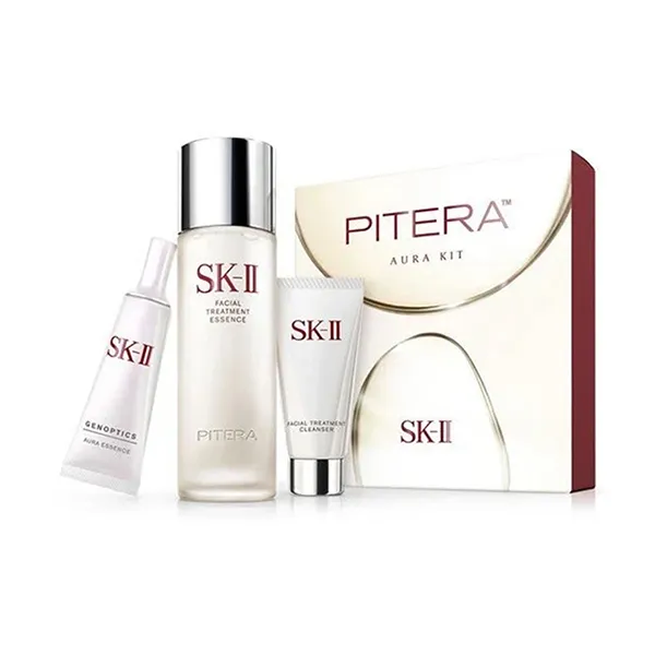 Set Dưỡng Trắng Da SK-II Mini Set Pitera Aura Kit 3 Món - Mỹ phẩm - Vua Hàng Hiệu