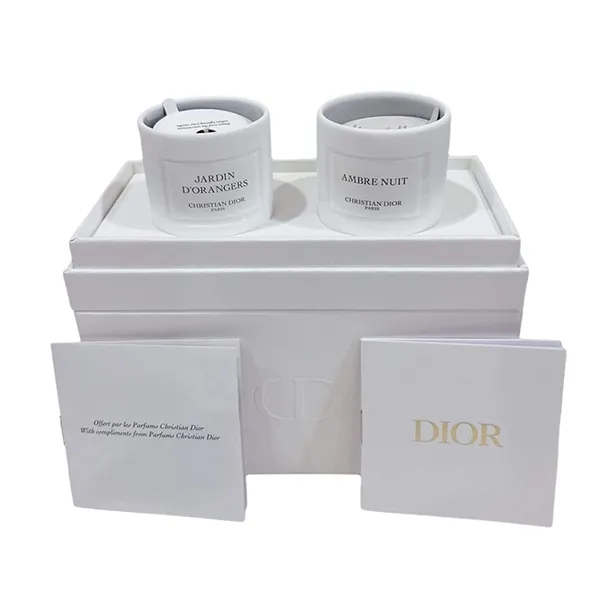 Set Nến Thơm Christian Dior Mini Candle Ambre Nuit And Jardin D'Orangers (2 x 35g) - Nến thơm - Vua Hàng Hiệu