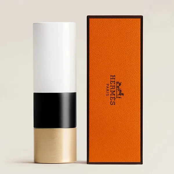 Son Hermès 19 Rose Bruyère Rouge Satin Lipstick Màu Hồng Cánh Hoa