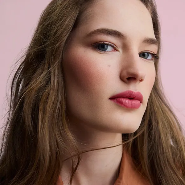 Son Hermès 19 Rose Bruyère Rouge Satin Lipstick Màu Hồng Cánh Hoa