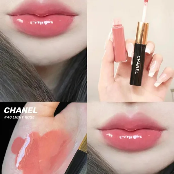 Son Kem Chanel Le Rouge Duo Ultra Tenue Ultrawear Liquid Lip 40 Light Rose Màu Hồng Đào - 3