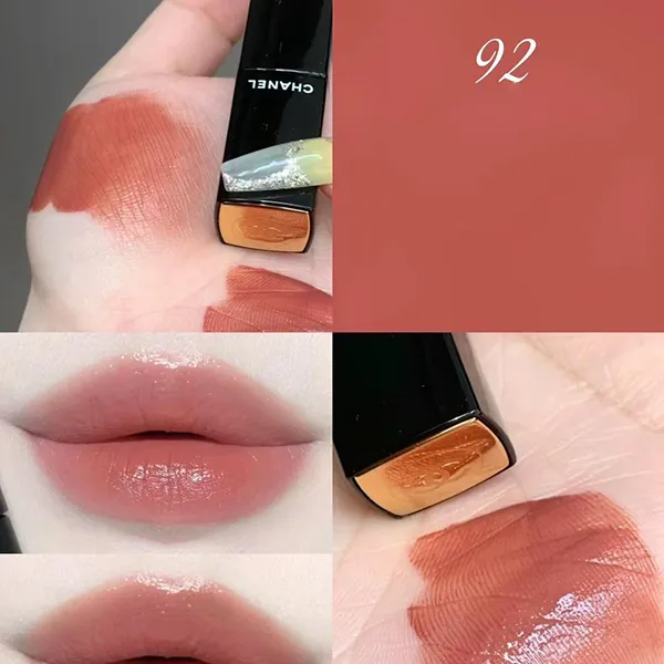 Son Kem Chanel Rouge Allure Laque Ultrawear Shine Liquid Lip Colour 92 Sea Shell Màu Cam Be Hồng - 4