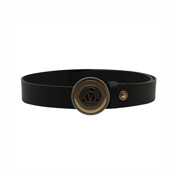 Thắt Lưng Nam Versace Jeans Couture Leather Belt 73YA6F0871627 Màu Đen Size 90