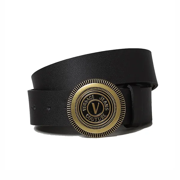Thắt Lưng Nam Versace Jeans Couture Leather Belt 73YA6F0871627 Màu Đen Size 90