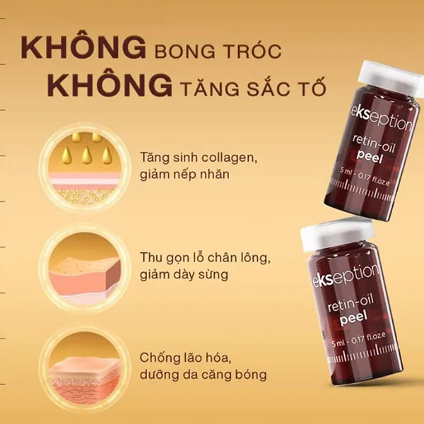 Tinh Chất Hỗ Trợ Căng Bóng Và Trẻ Hóa Da Ekseption Retin-Oil Peel Hộp 5 Lọ x 5ml