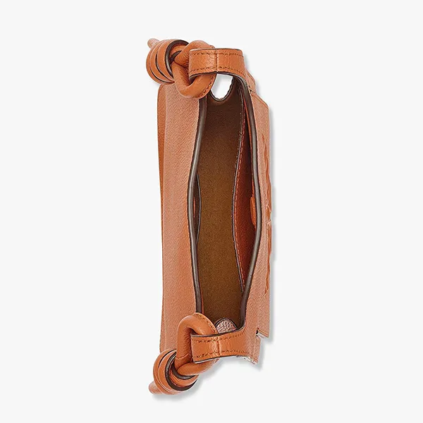 Túi Đeo Chéo Nữ MCM Himmel Hobo In Embossed Logo Leather MWHESAC01P7001 Màu Nâu