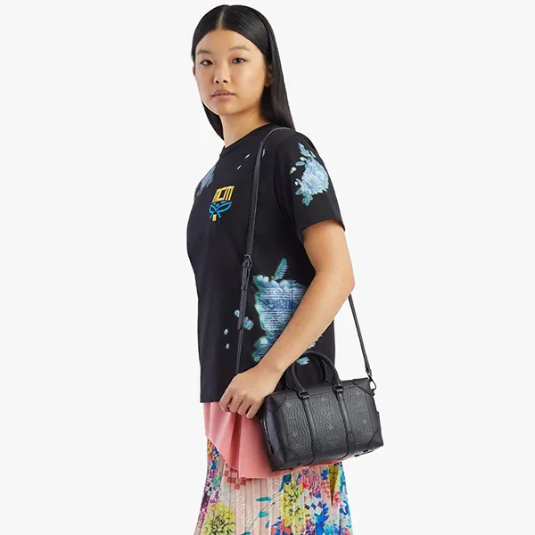 Túi Đeo Chéo MCM Klassik Crossbody In Visetos Black MMRBSBBF03BK001 Màu Đen
